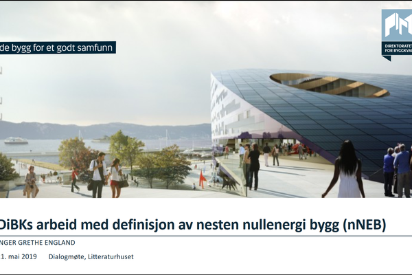 Innspill til definisjon av nesten nullenergibygg (TEK 20)
